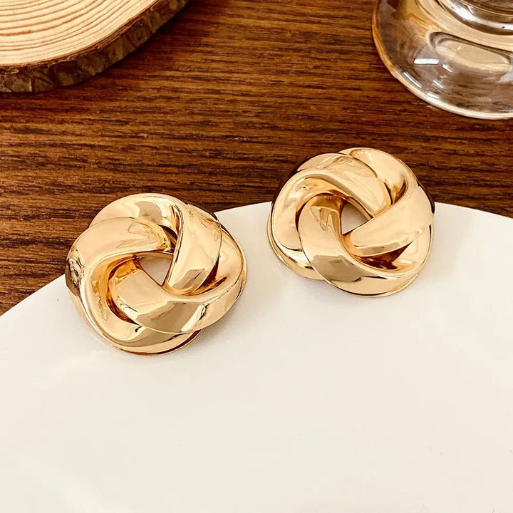 BowLift | Statement Pretzel Spiral Twist Earrings