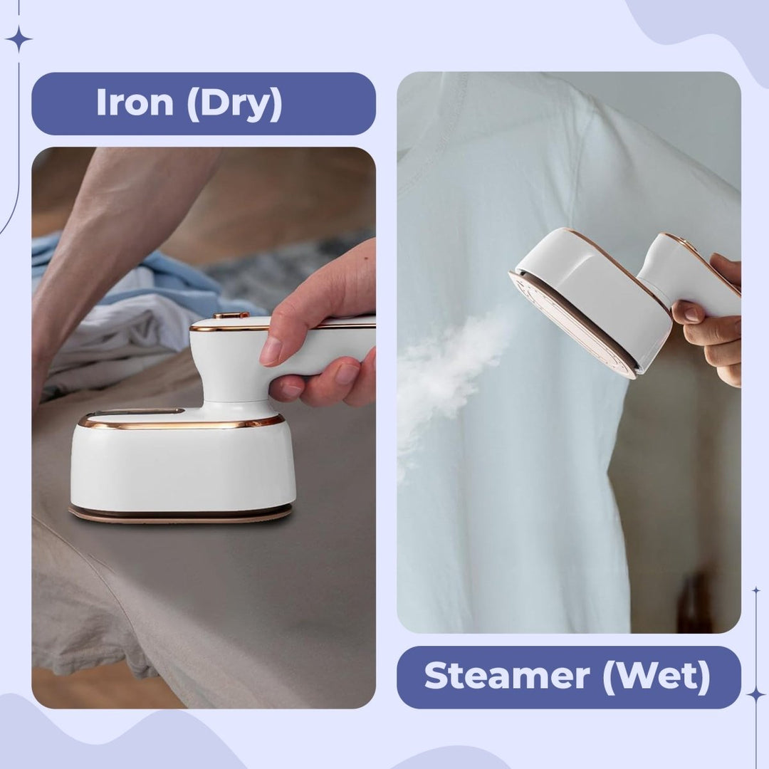 BowLift | SteamEase Go – Compact Travel Garment Steamer for Quick Wrinkle Removal
