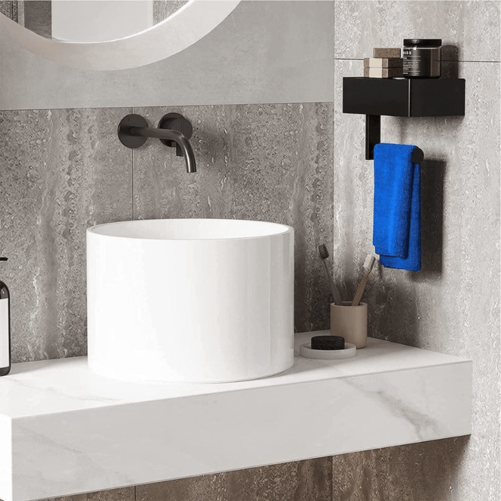 BowLift | SteelDeluxe Toilet Paper Holder – Stainless Steel with Multifunctional Waterproof Storage Shelf for Modern Bathrooms