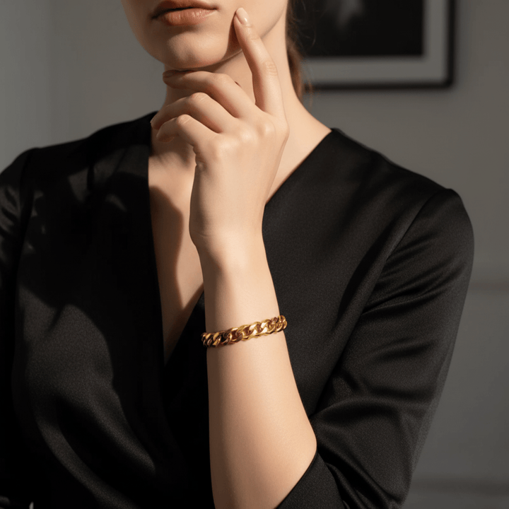 BowLift | FORTIVIA – Stainless steel bracelet in chain link design for him & her