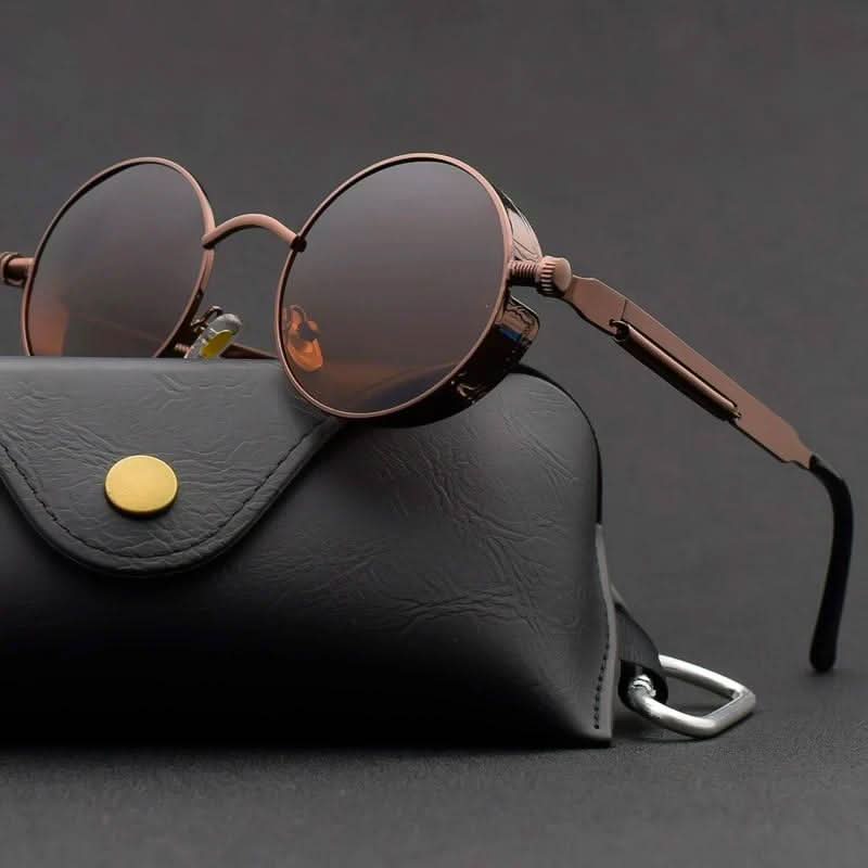 BowLift | Vintage Round Steampunk Sunglasses Polarized UV400