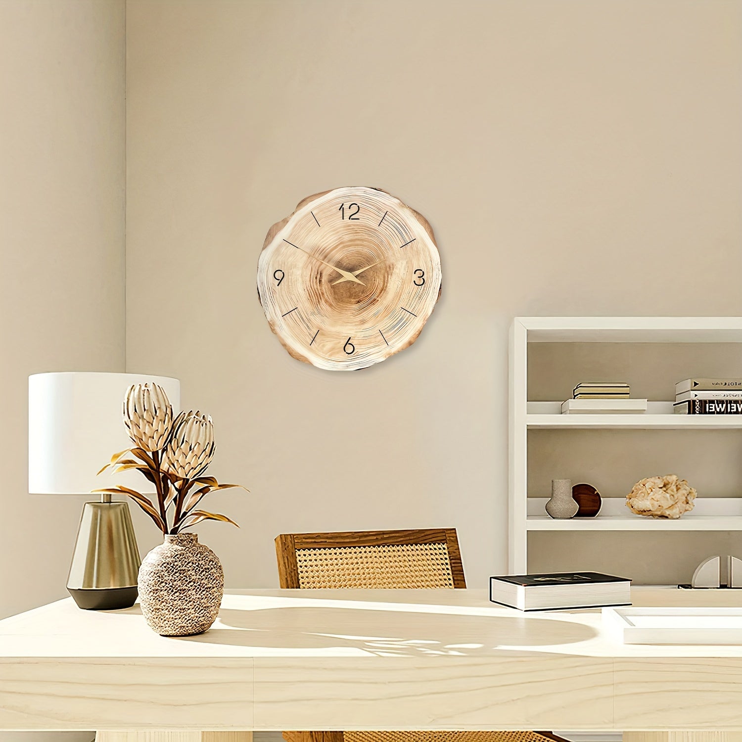 BowLift | Elegant Wooden Wall Clock for Stylish and Quiet Interiors