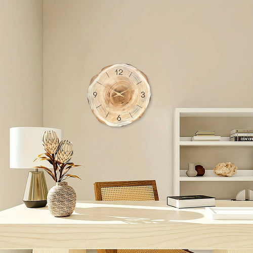 BowLift | Wood Look Silent Mechanism Clock