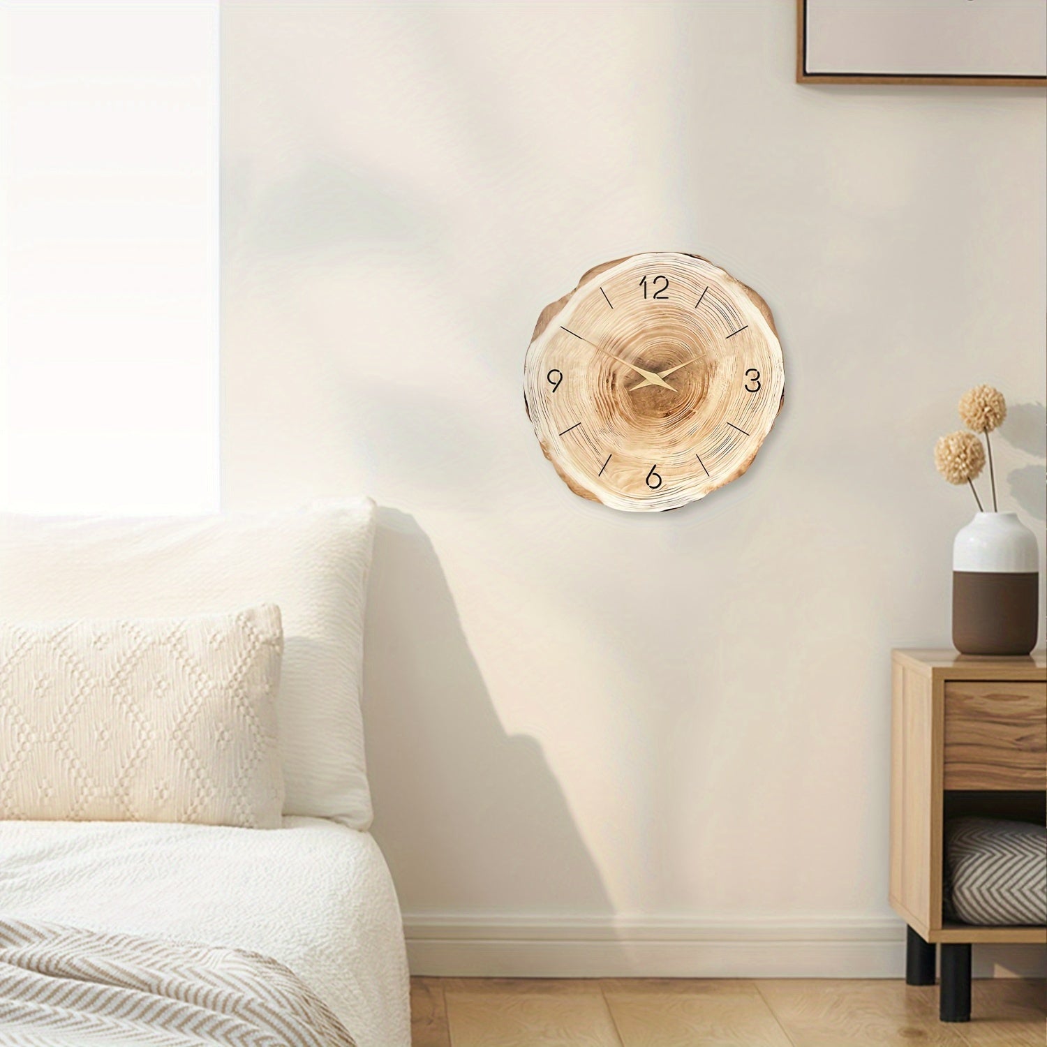 BowLift | Elegant Wooden Wall Clock for Stylish and Quiet Interiors