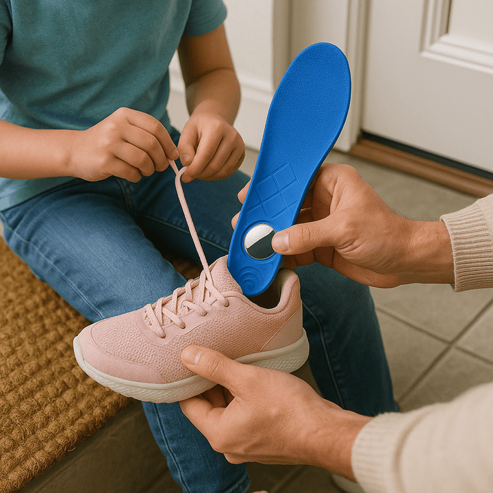BowLift | StrideLuxe Smart Tracking Insoles | Comfortable shoe insoles with hidden AirTag slot for travel and safety