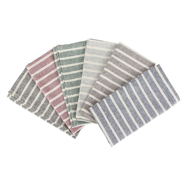BowLift | Striped Fabric Napkins (Set of 12)