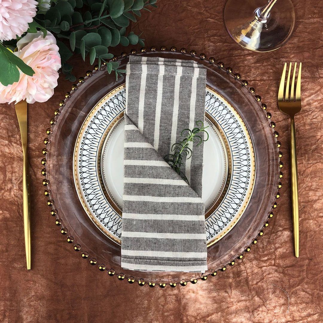 BowLift | Striped Fabric Napkins (Set of 12)