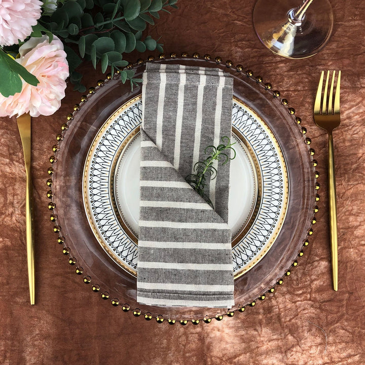 BowLift | Striped Fabric Napkins (Set of 12)