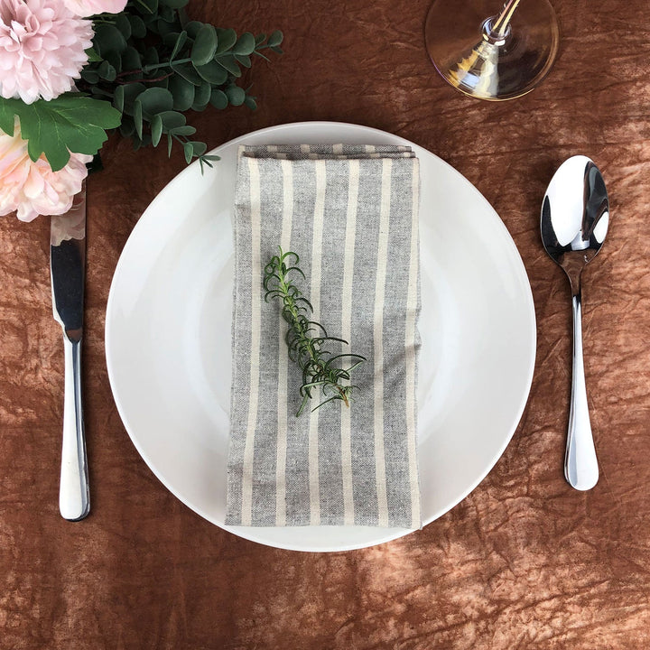 BowLift | Striped Fabric Napkins (Set of 12)