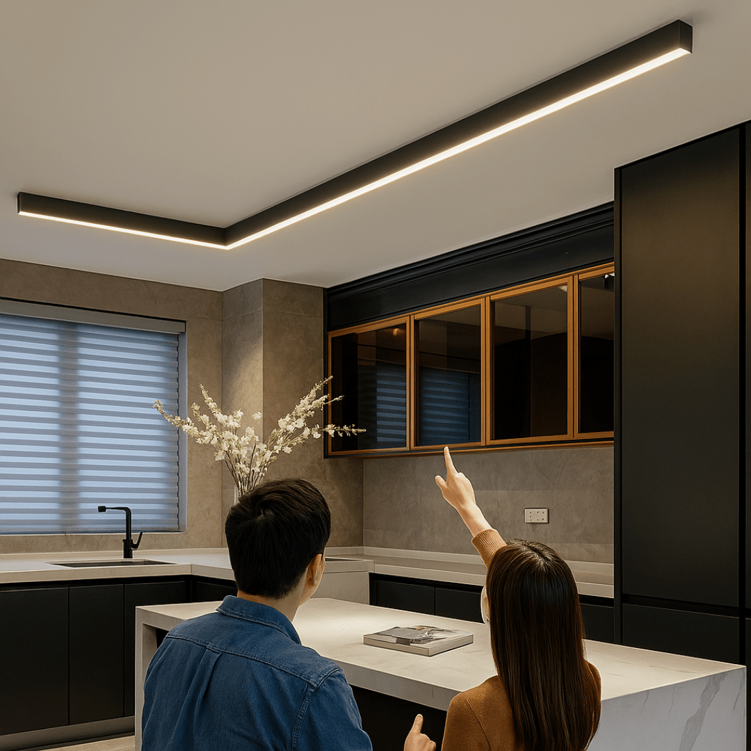 BowLift | Minimalistic ceiling light in Scandinavian design with powerful light