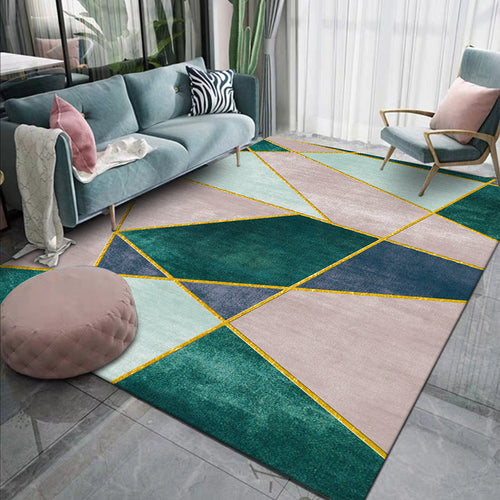 BowLift | Rug Modern Geometric Polyester Washable Non Slip
