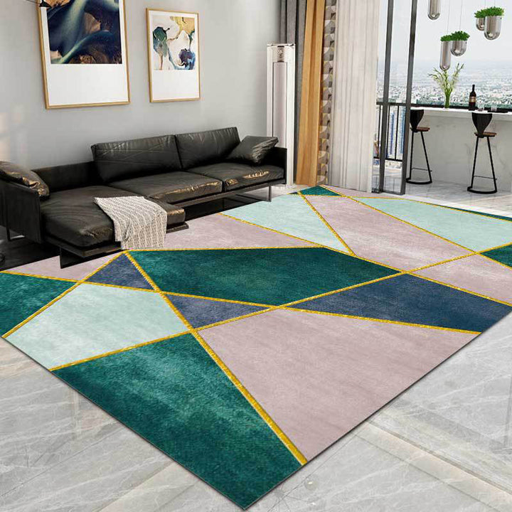 BowLift | Rug Modern Geometric Polyester Washable Non Slip