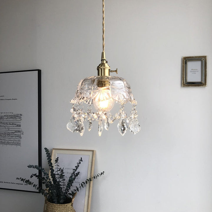 BowLift | Stylish Crystal Pendant Lamp - Elara