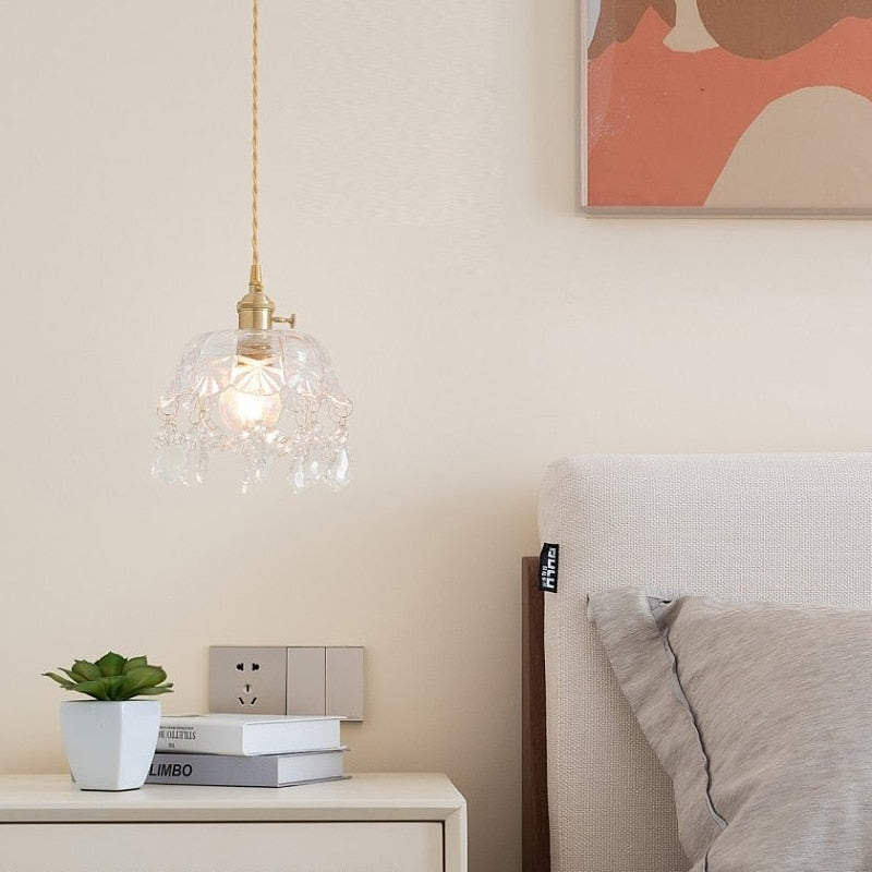 BowLift | Stylish Crystal Pendant Lamp - Elara