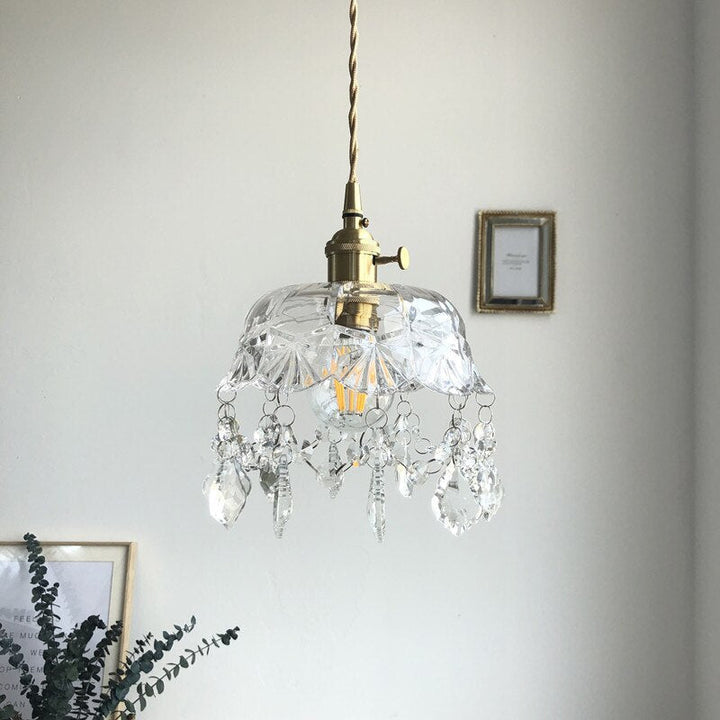 BowLift | Stylish Crystal Pendant Lamp - Elara