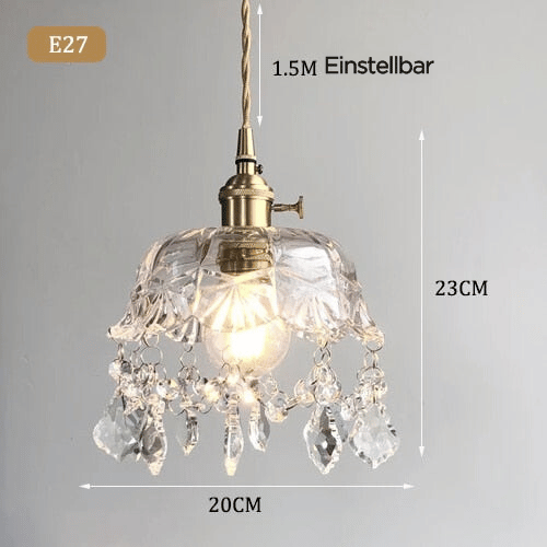 BowLift | Stylish Crystal Pendant Light - Elara
