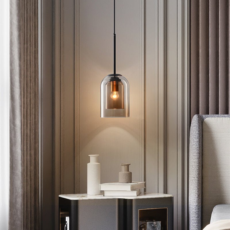 BowLift | Stylish Double Glass Pendant Light - AuraGlass