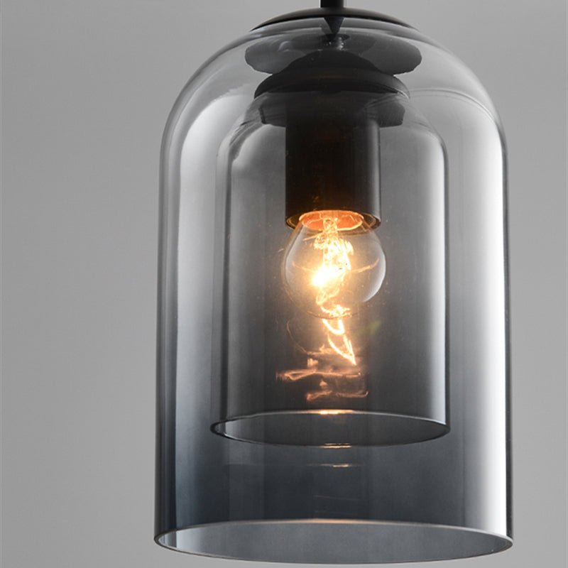 BowLift | Stylish Double Glass Pendant Light - AuraGlass
