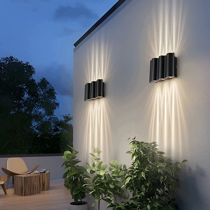 BowLift | Outdoor Black LED Wall Light Fixture
