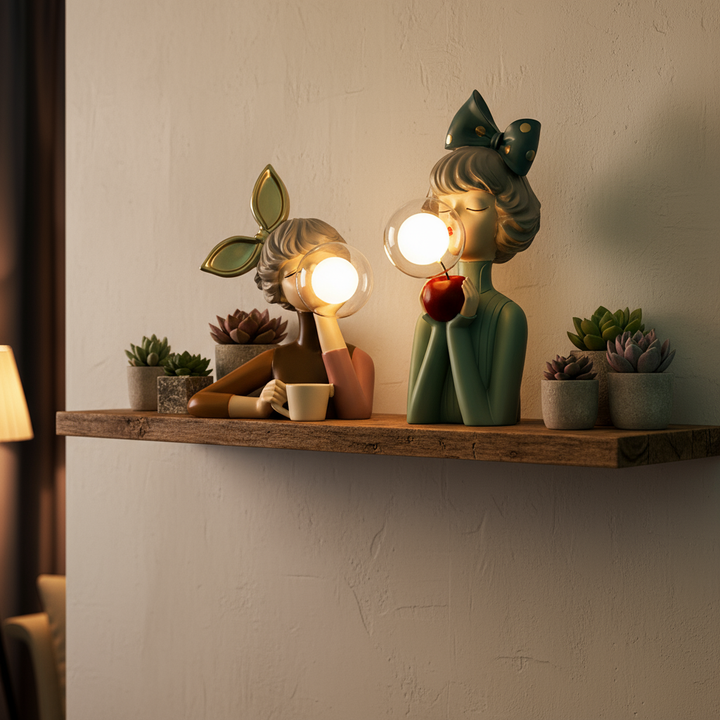 BowLift | Artisan Sisters Table Lamp | Handcrafted Nightstand Lamp
