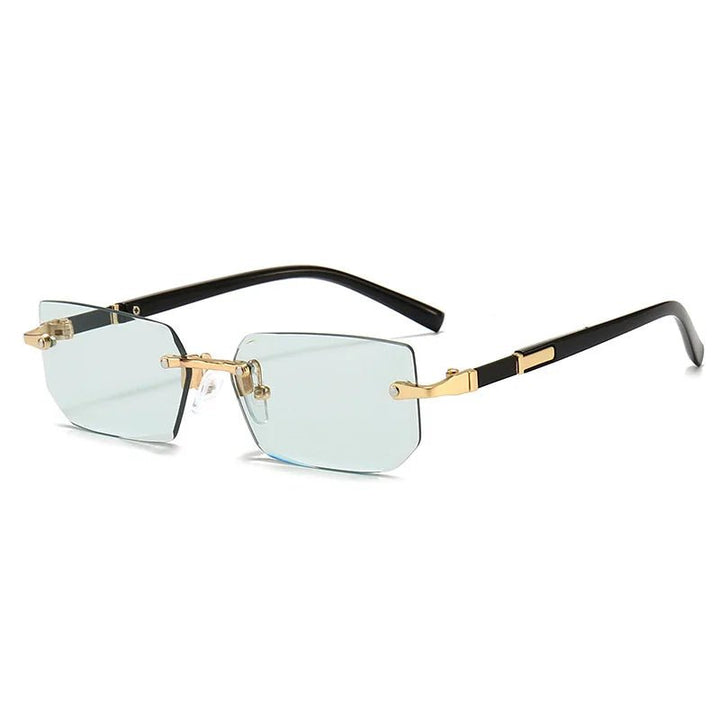 BowLift | SUNEDGE – Rectangle Rimless Sunglasses with UV400 Protection