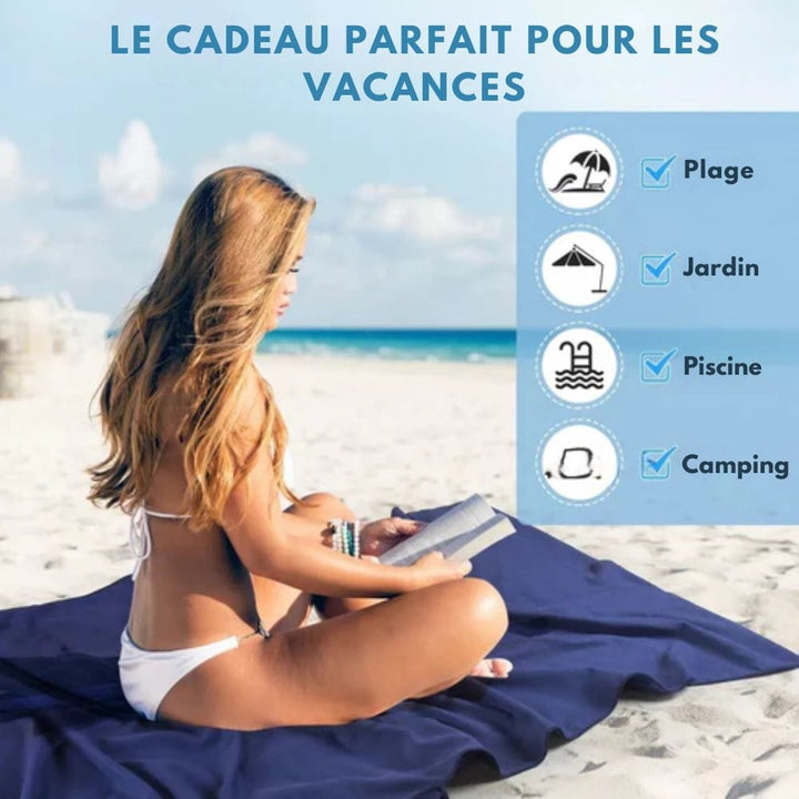 BowLift | Sunlounge Towel – Non-Slip Lounger Cover with Side Pockets