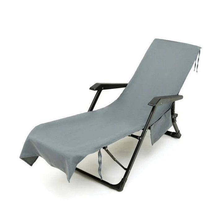 BowLift | Sunlounge Towel – Non-Slip Lounger Cover with Side Pockets