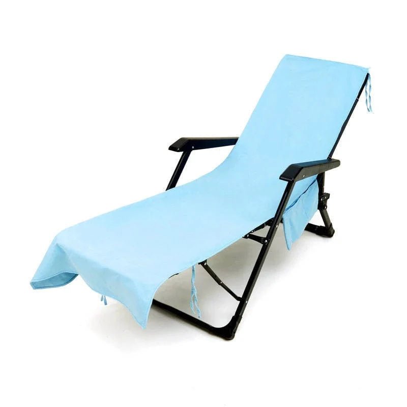BowLift | Sunlounge Towel – Non-Slip Lounger Cover with Side Pockets