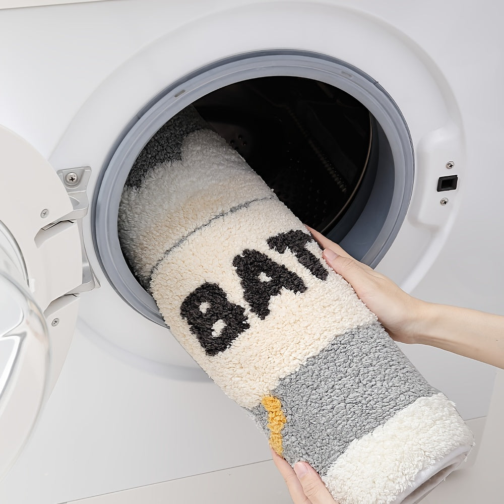 BowLift | Super Absorbent Anti-Slip Bath Mat for Bathroom and Toilet - Milo