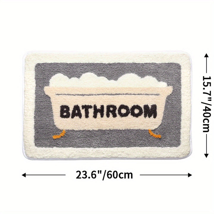 BowLift | Super Absorbent Anti-Slip Bath Mat for Bathroom and Toilet - Milo