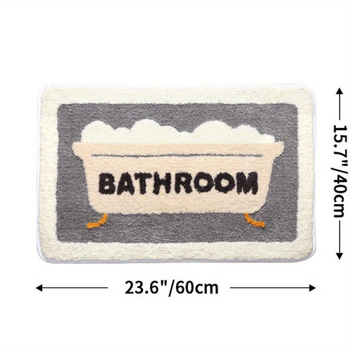 BowLift | Super Absorbent Anti-Slip Bath Mat for Bathroom and Toilet - Milo