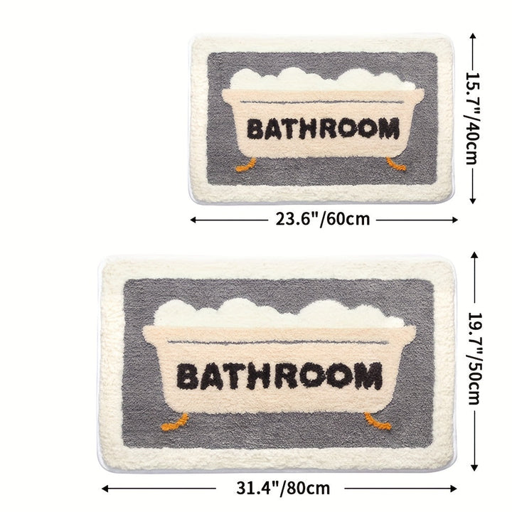 BowLift | Super Absorbent Anti-Slip Bath Mat for Bathroom and Toilet - Milo