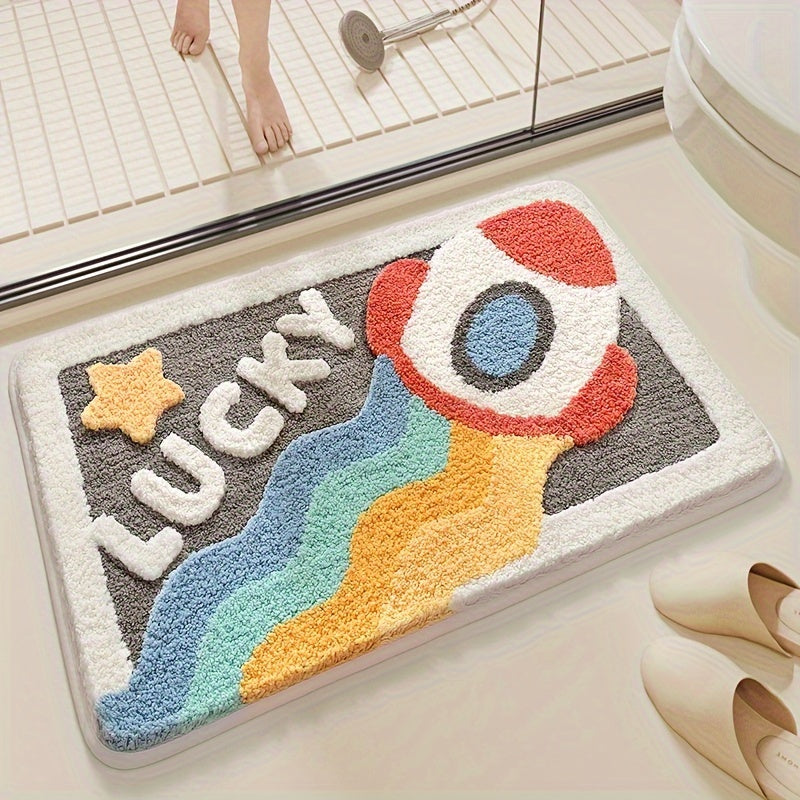 BowLift | Super Absorbent Anti-Slip Bath Mat for Bathroom and Toilet - Milo