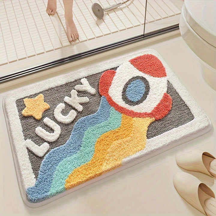 BowLift | Super Absorbent Anti-Slip Bath Mat for Bathroom and Toilet - Milo