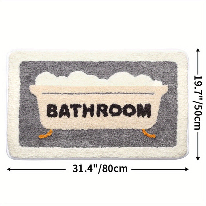 BowLift | Super Absorbent Anti-Slip Bath Mat for Bathroom and Toilet - Milo