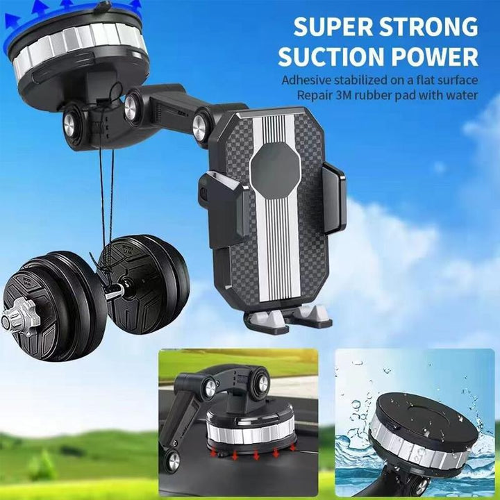 BowLift | Super Adsorption – 360° Suction Phone Holder for Car, Desk & Kitchen