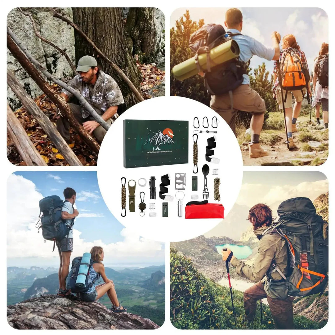 BowLift | SURVIVAL ADVENT CALENDAR – Men's Outdoor Kit with 24 Essential Tools 2025