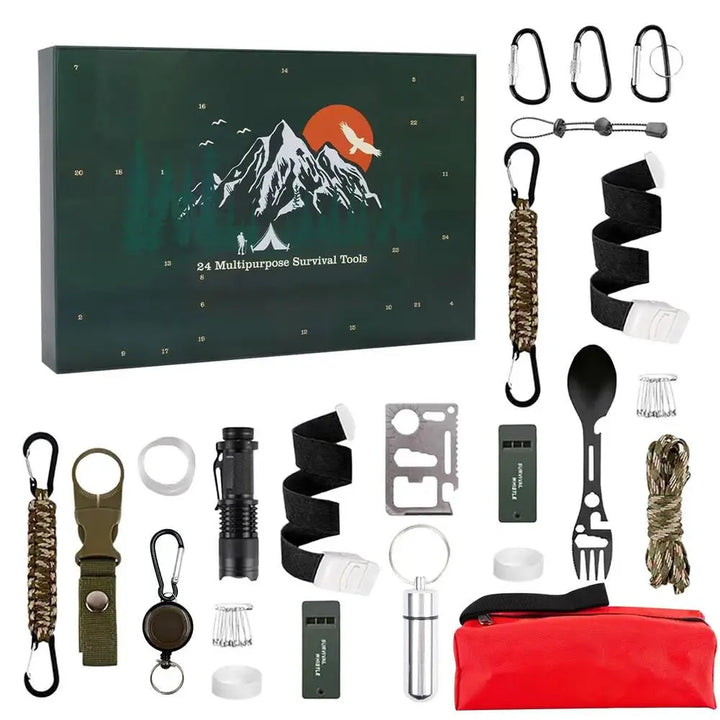 BowLift | SURVIVAL ADVENT CALENDAR – Men's Outdoor Kit with 24 Essential Tools 2025
