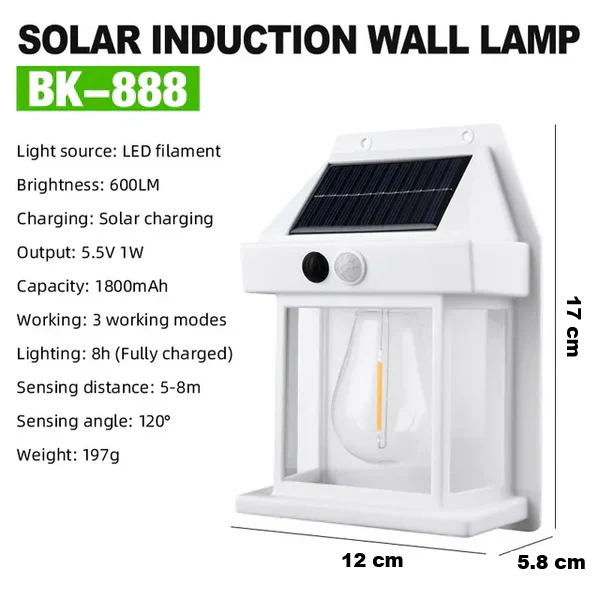 BowLift | Sustainable Solar Wall Lamp - Solaris