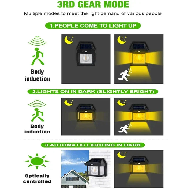 BowLift | Sustainable Solar Wall Lamp - Solaris