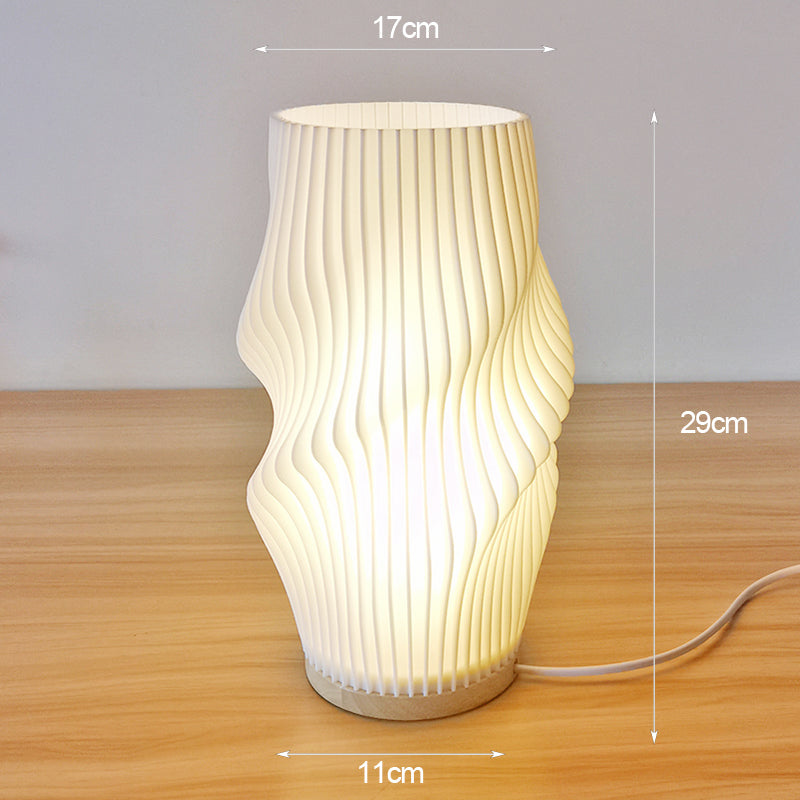 BowLift | Frenchlight Table Lamp - Elegant Pleated Table Lamp in French Cream for Atmospheric Spaces