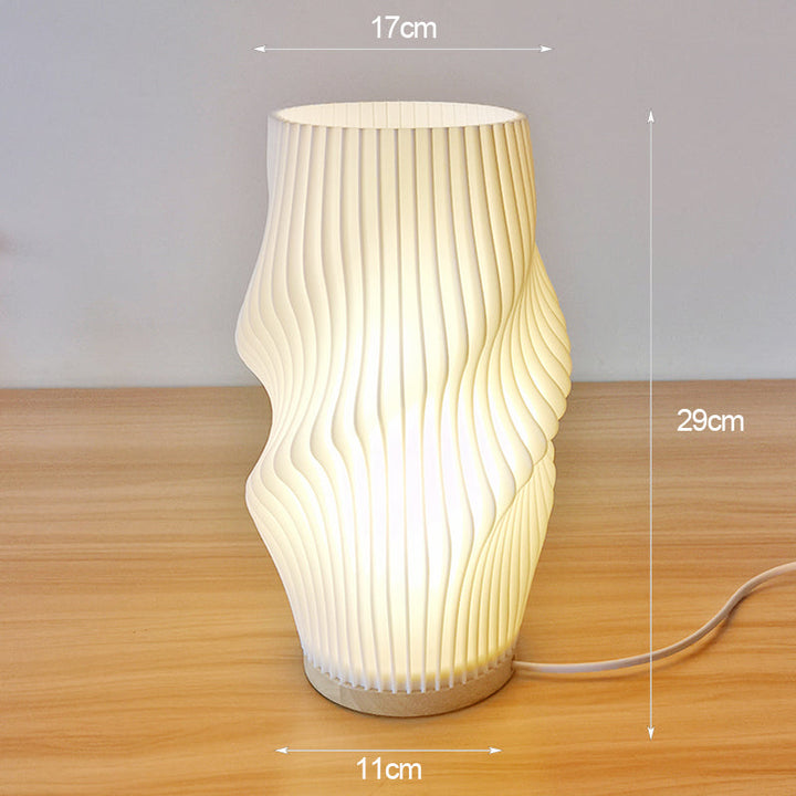 BowLift | Frenchlight Table Lamp - Elegant Pleated Table Lamp in French Cream for Atmospheric Spaces