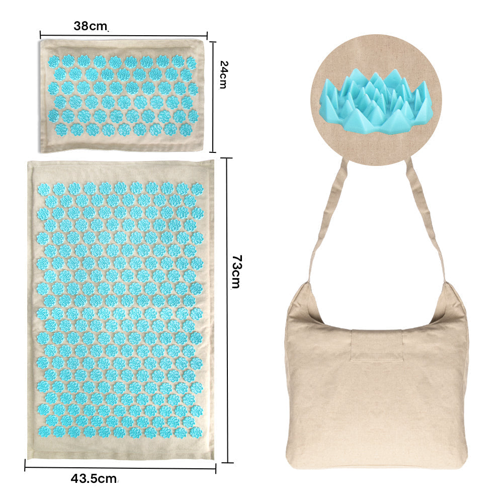 BowLift | Acupressure mat with Pillow and 5500 Pressure Points – The Florapress Relaxation Set