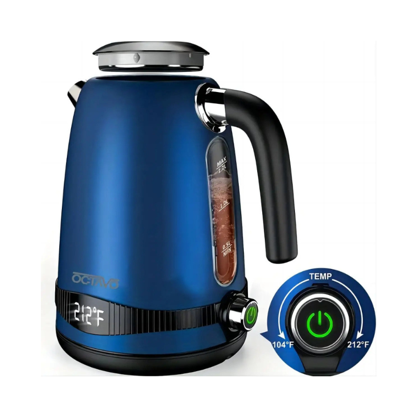 Temperature Control and LED Display Stainless Steel Electric Kettle | Bowlift