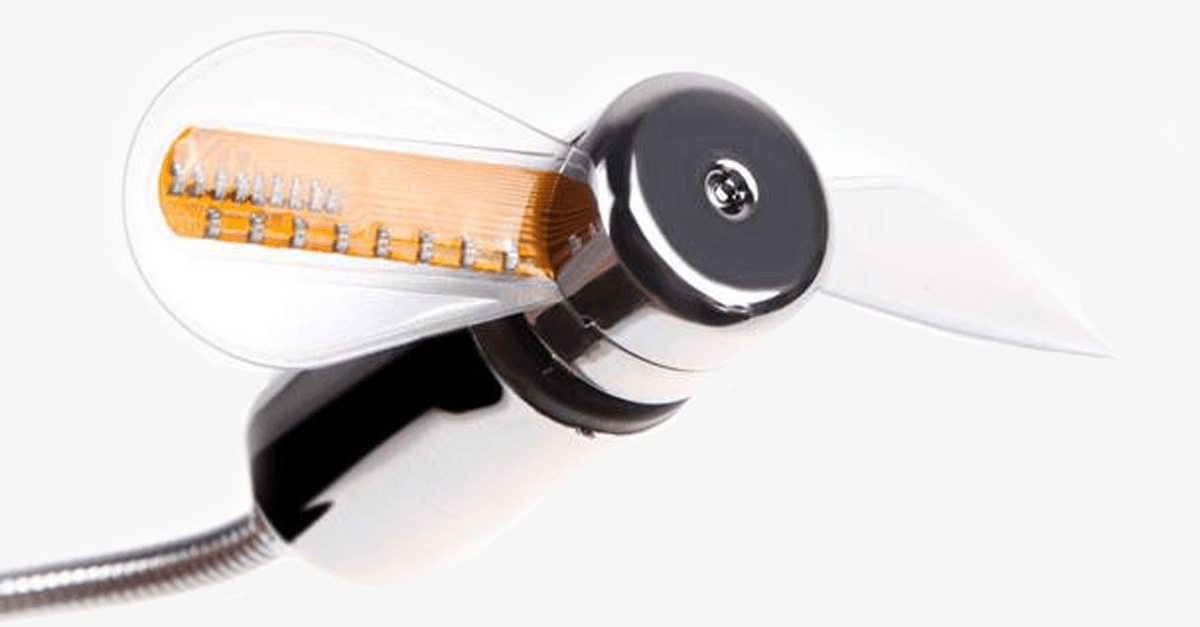 BowLift | 2-in-1 LED Light USB Cooling Fan with Real-Time Clock - Think Different