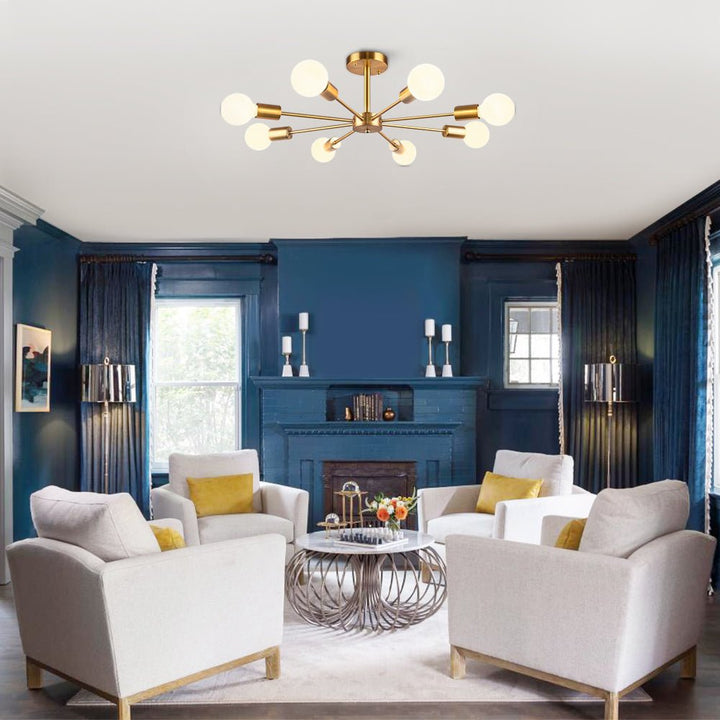 BowLift | Sputnik Chandelier for Semi-Recessed Installation