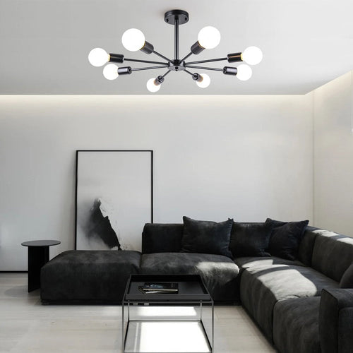 BowLift | Sputnik Chandelier for Semi-Recessed Installation