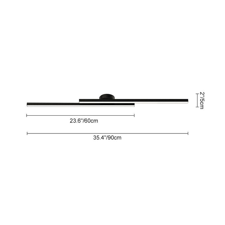 BowLift | Recessed Black LED Strips of Long Length