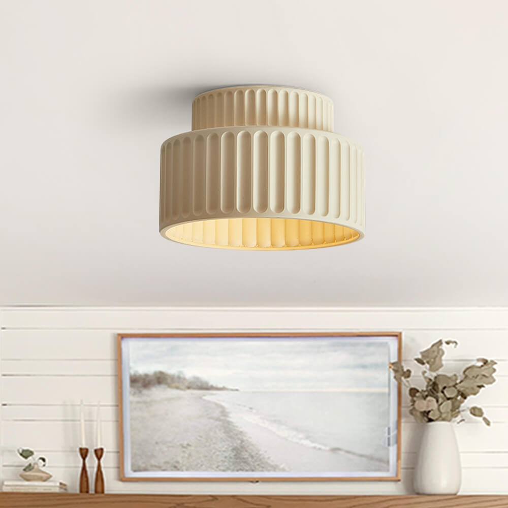 BowLift | Nordic Ceiling Lamp made of Ceramic in Cream Color