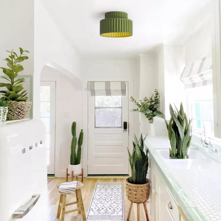 BowLift | Nordic Ceiling Lamp made of Ceramic in Cream Color